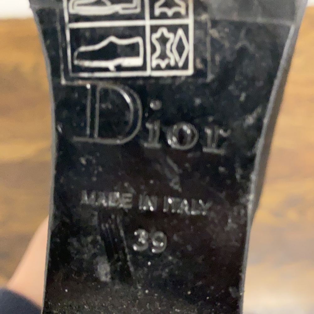 Christian Dior black leather wedge boots - Picture 7 of 14